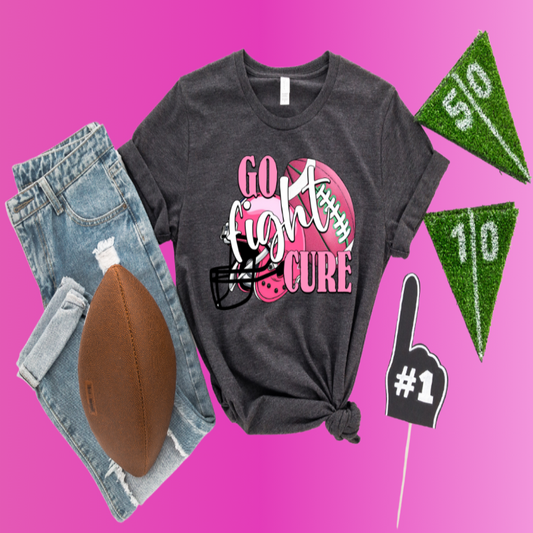Go Fight Cure Breast Cancer Tee