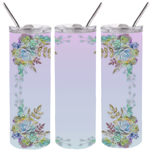 Cactus Flower - Skinny Tumbler
