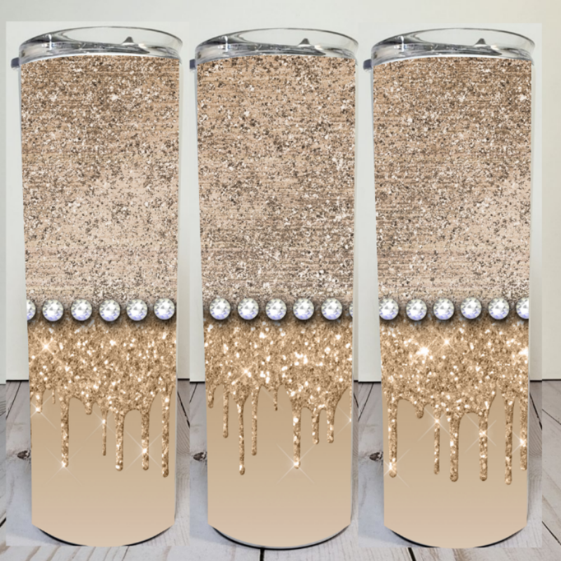 Diamond Drip - Skinny Tumbler