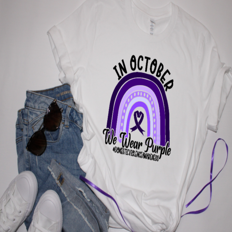 We wear purple in October_Domestic Violence Awareness