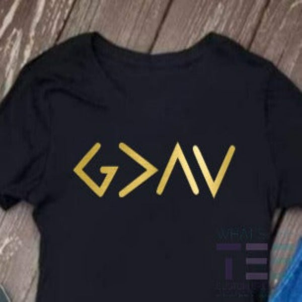 God is Greater than the Highs and Lows (Rhinestone Design)