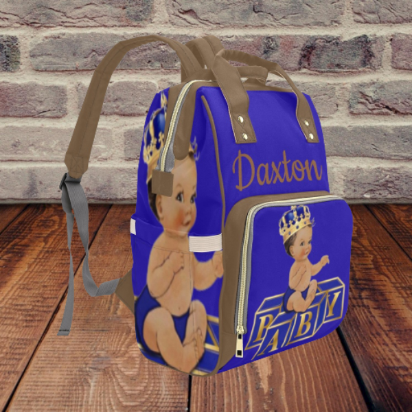 Blue and Brown Diaper Bag - Baby Prince