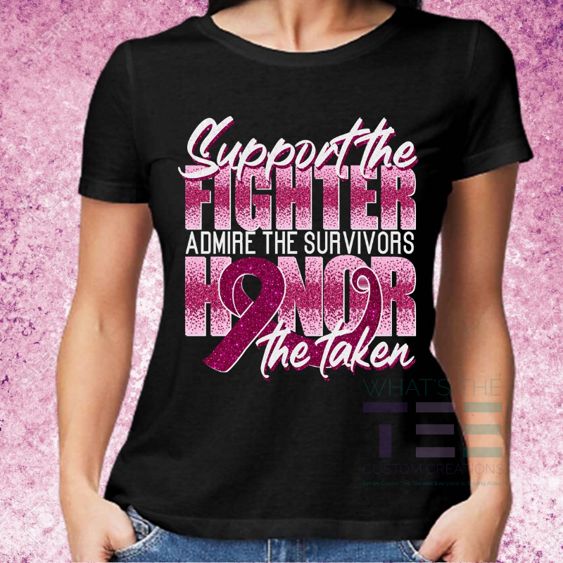 Breast Cancer Shirt Ideas, Customizable Designs