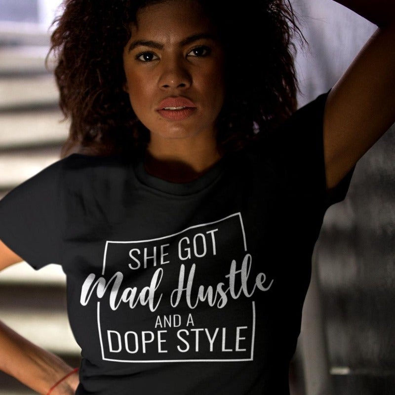 She Got Mad Hustle and a Dope Soul (Rhinestone Design)